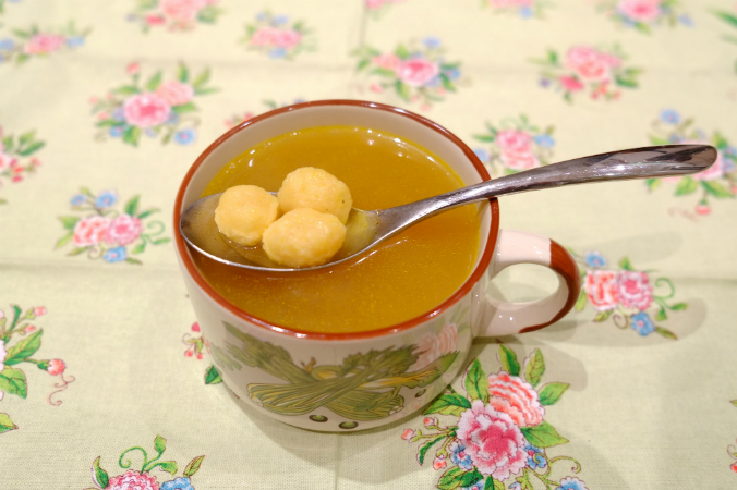 Cheese gnocchi soup by @recepesformax