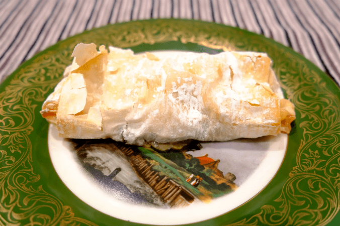 Salmon filo parcel by @recipesformax