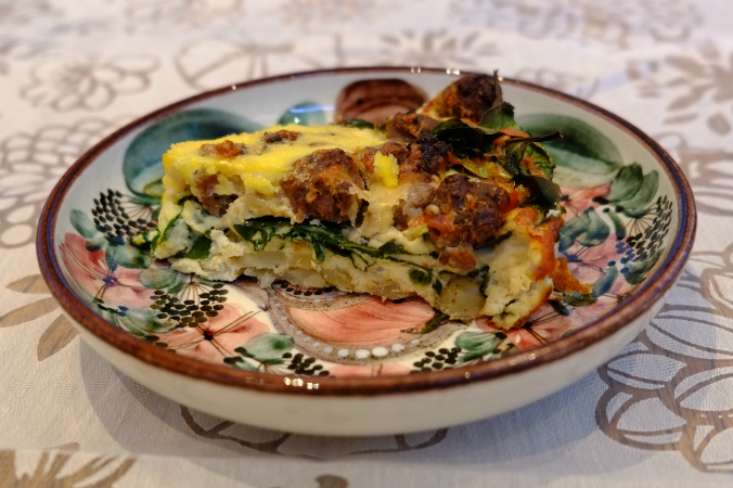 Omelette cake by @recipesformax