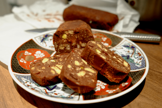 Chocolate salami by @recipesformax