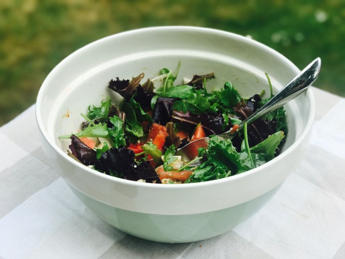 Watermelon and blue cheese salad
